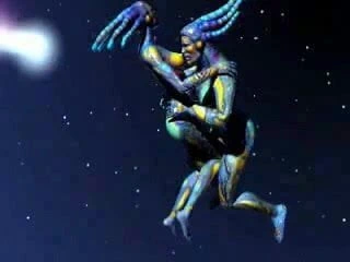 Uzayda yüzen uzaylılar