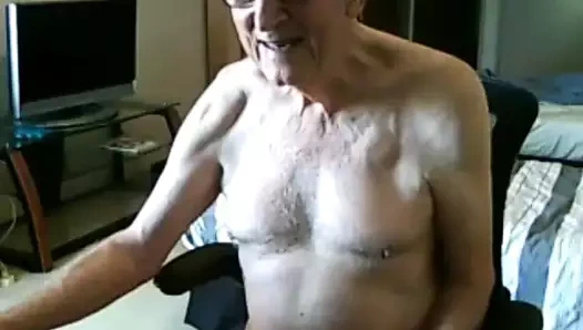 Dede kameraya boşalıyor