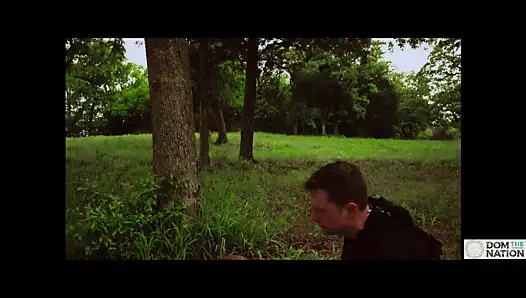 Utangaç acemi kaba anal &amp; atm için teksas çiftlikte bağladı