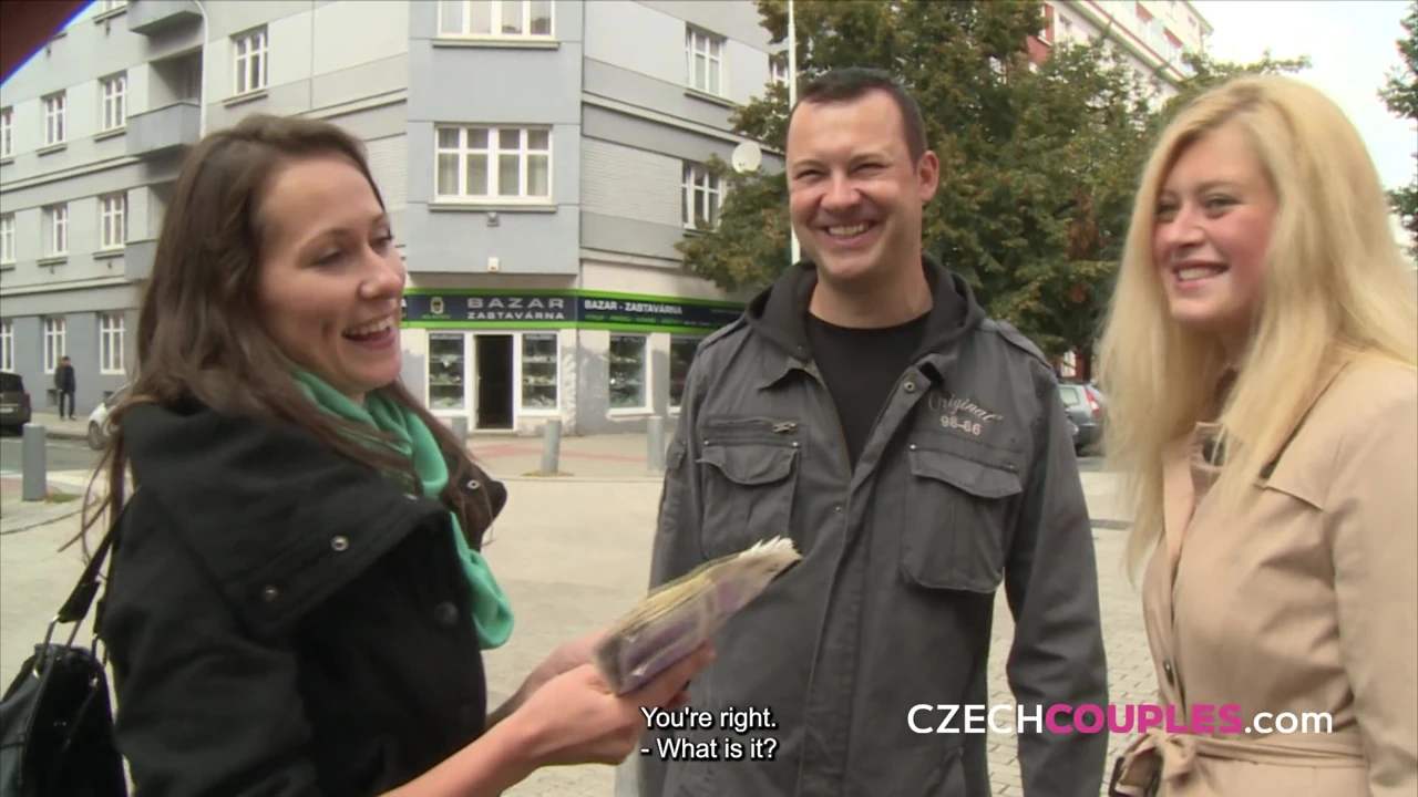 Streetside fucking with a hot Czech couple (Czech Couples)