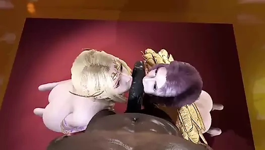 Soul land tanrıçalarla üçlü seks yapıyor