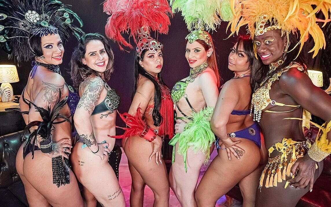 Gerçek Carnaval grup seks samba partisi