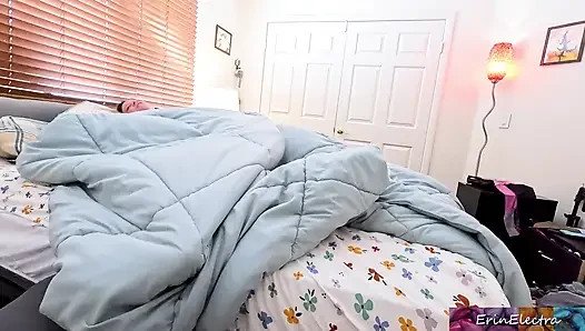 she invites his penis to cum inside when stepson is caught peeping