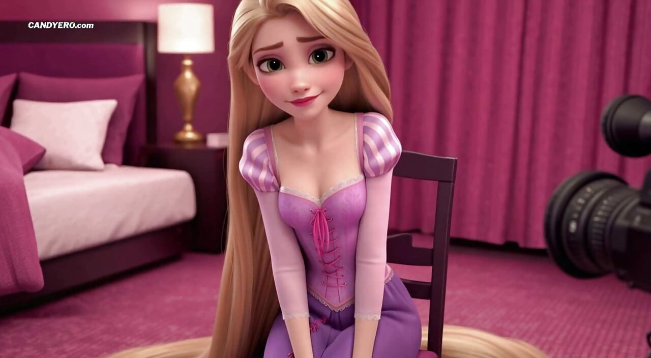 Yapay zekalı rapunzel oyuncu seçmelerinde seks - masum prensesin ilk oral seksi