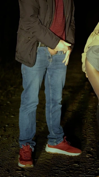 Spectacular moment from "An incredible stranger caught me masturbating in a public park💦"