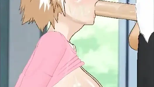 Mitsuki üvey oğluyla arkadaş olduğu için gırtlağını siktirerek ona teşekkür ediyor