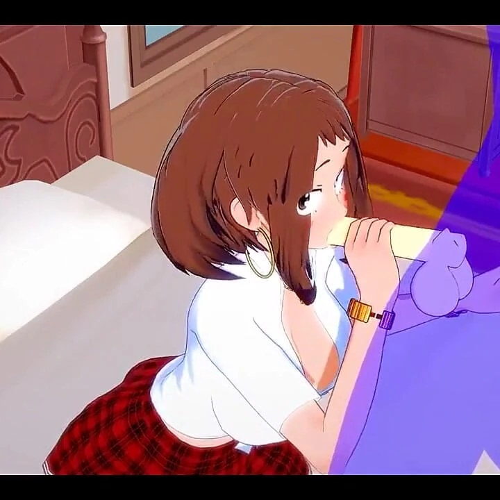 Kahraman akademim hentai - uraraka sakso çekiyor ve sikiliyor - Japon Asyalı manga anime film oyunu porno
