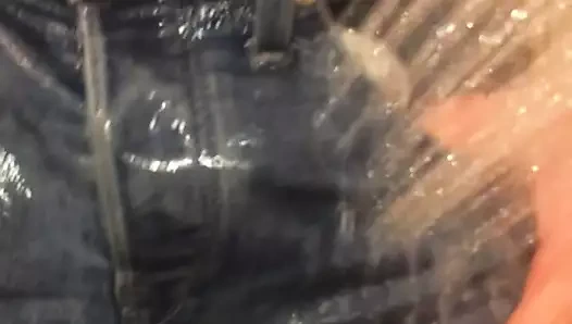 Wet jeans