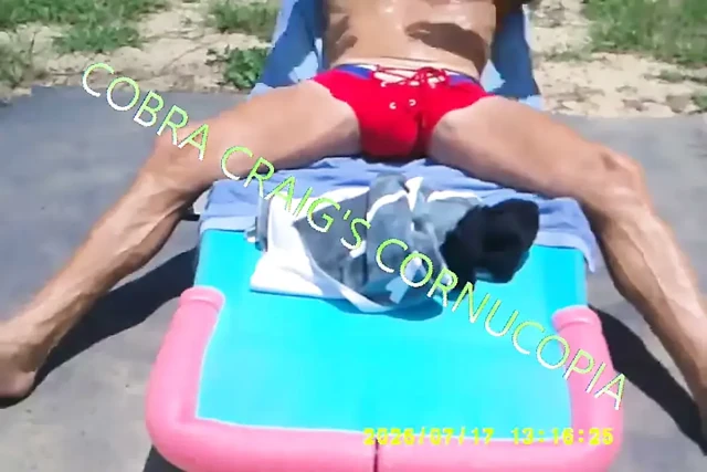 7-17-2026 FRONT TANNING THE DANCING CRO TCH BAHAHAHA.