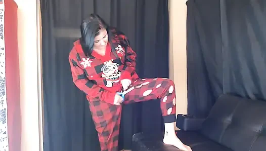 Xmas kıyafetlerindeki delikler