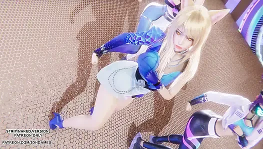 Mmd kpop iblis avcıları - huntrx - altın ahri akali kaisa seksi kpop dans league of legends hentai sansürsüz 4k 60 fps