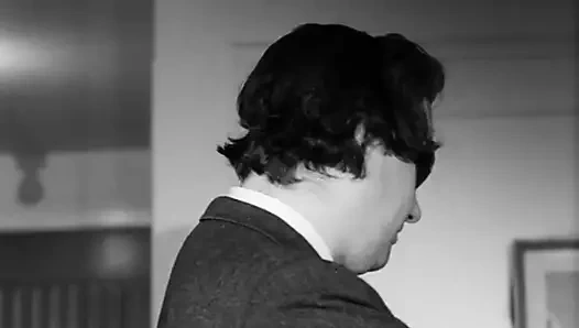 abanoz kız baştan tek gözlü yaşlı adam (1960'larda vintage)