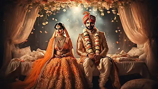 Hintli çiftin yatak odası sırları - Hintli kızın otantik Hintçe sesli duygusal Hintçe ses hikayesi