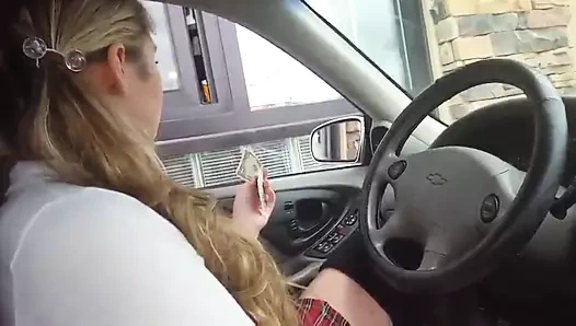 Çift yapay penis kendini at bir sürücü