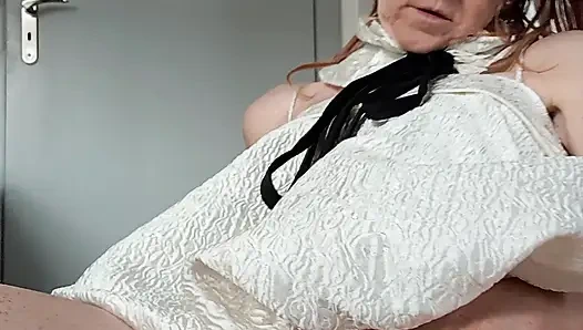 Krem renkli top üst