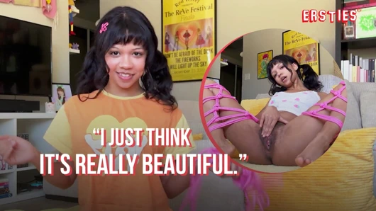 Ersties - sevimli melek b cam dildo almadan önce kendini bağlıyor