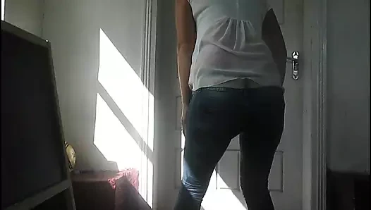 Jerk off, fucking masturbator, on my pissed off pants.