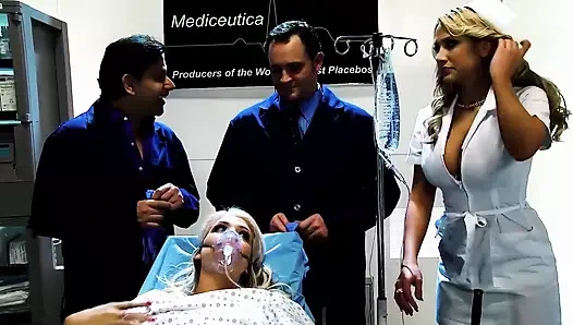 Dylan Ryder, Alanah Rae ve Natasha Marley grup sekste sert sikiliyor