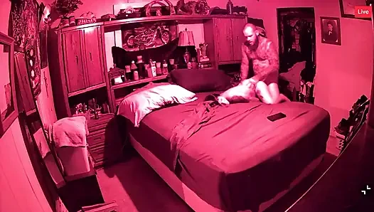 Had to be quiet, his stepmom was in the other room