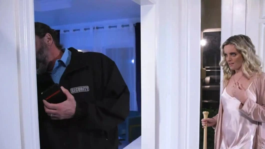 ADULT TIME - Aussie Housewife Charlie Forde BUKKAKE GANGBANGED By Home Security Team! 5 ON 1 FUCK!