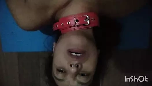 Genç ıslak rüya ile derin gırtlak, esaret ve döl öpücüğü