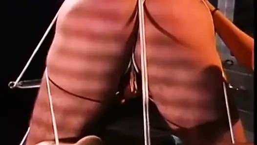 Asian Mistress ties up her slave