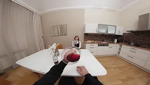 Sanal gerçek pornoda her zaman ilk randevuda sikişiyoruz