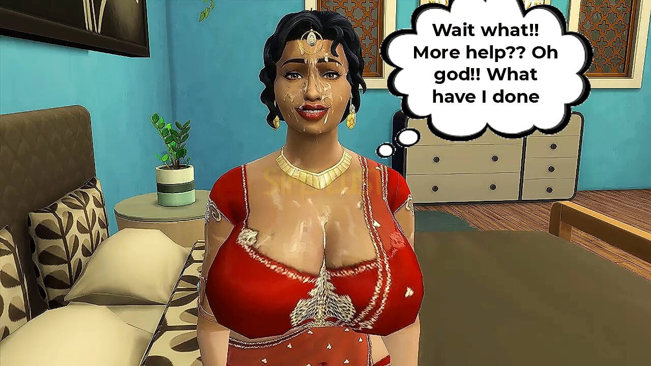 Cilt 1 Bölüm 3 - Desi Saree Teyze Lakshmi, kız kardeşinin azgın kocası tarafından baştan çıkarıldı - Wicked Whims