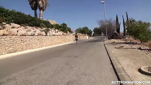 Hile kalın abanoz latina egzersiz