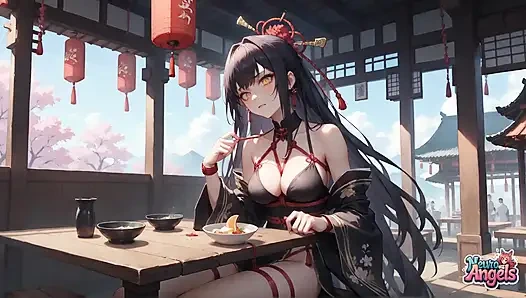 Dökülen süt baştan çıkarma: ıslak kimono baştan çıkarma