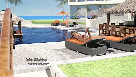 Aldatan karısı bacaklarını açıyor ve evde büyük sert yarağa atlarken kocası tacos golf oynuyor - bölüm 91