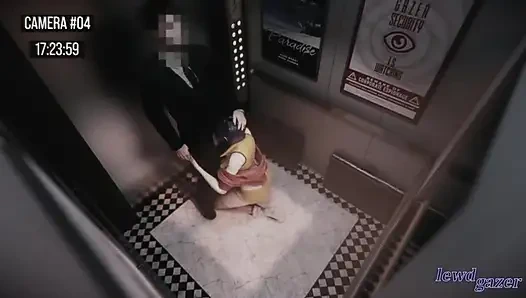 Hentai animasyonlu asansör seksi