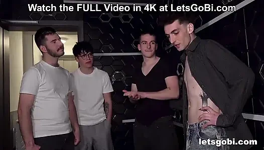 Yaşlı striptizciler biseksüel olduğumuzu fark etmemizi sağladı! LetsGoBi'de grup seks