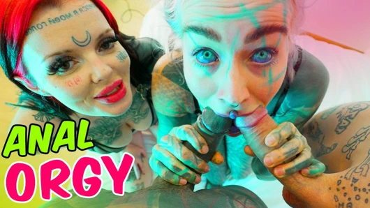 Bakış açısı anal bağımlı dövmeli kızlar dörtlü sekste mahvoluyor - yüze boşalma atm