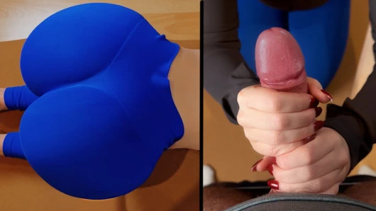 Mükemmel götlü yoga kızı arkadan çekimler alıyor ve büyük götüne büyük bir boşalma!