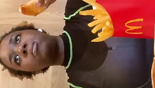 Public McDonald's Mukbang
