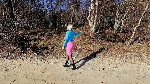 Sexy outfit for spring walk