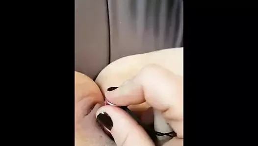 Sürtük benim için orgazm için onu kedi titrer - yakın çekim