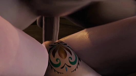 Cadı elsa: 3 boyutlu seksi cadılar bayramı anime kızı - seks ve dölleme eyleminin arkasında duruyor!