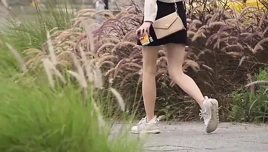 Mdag-0009 Street Hunting  Slender Pretty Stewardess Enjoys the Strained Pleasure