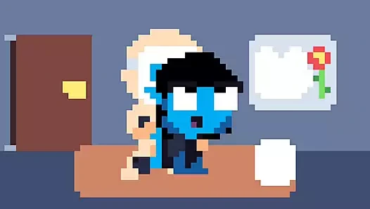 Uzaylı kız yatakta maskeli led adam tarafından sikiliyor (tam animasyon)