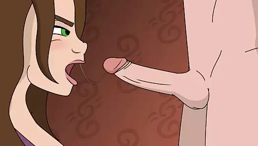 Demir dev - kent nihayet annie'yi mutfak masasında sikiyor