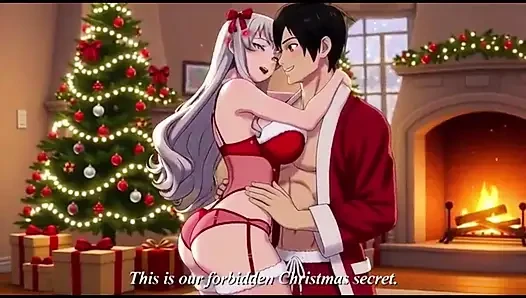 Amerikalı üvey kız kardeş Noel iç çamaşırı özel