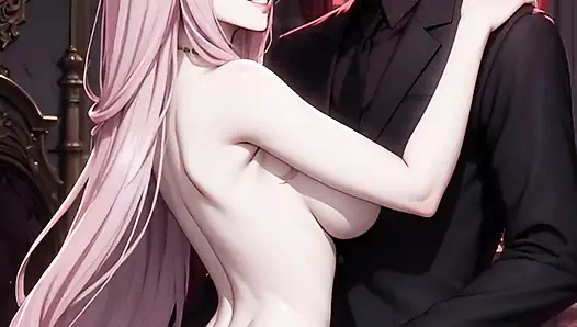 Üvey anne ve üvey oğlu masaj yapıyor ve sakso dansı yapıyor