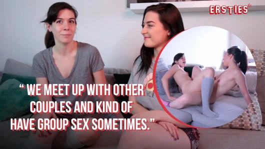 Ersties - domino ve missy ilk lezbiyen seks videolarını birlikte çekmenin tadını çıkarıyor