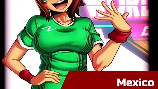 World Cup Girls - Vertical - A FIFA world cup game and Mexico has challenged us and we might get a special blow job!