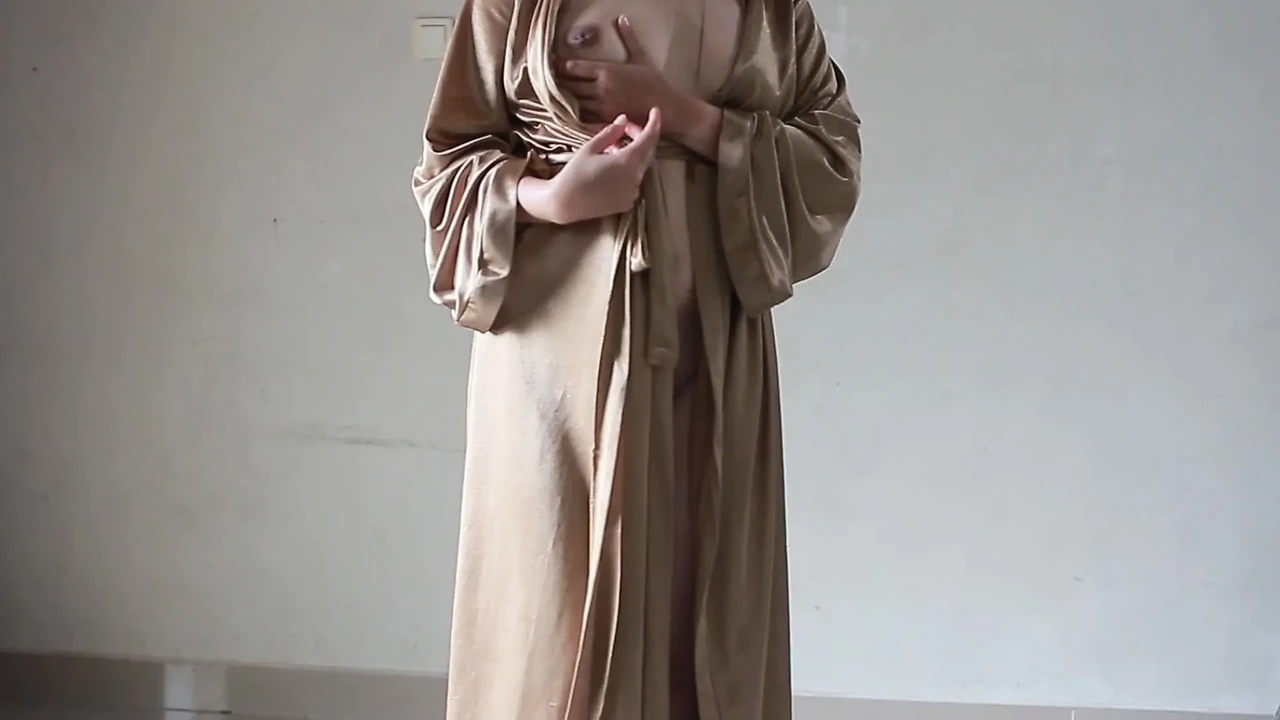 Very sexy yellow satin dress