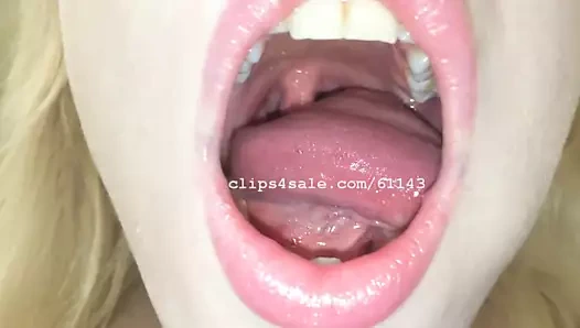 Ağız fetişi - kristy ağız videosu 1