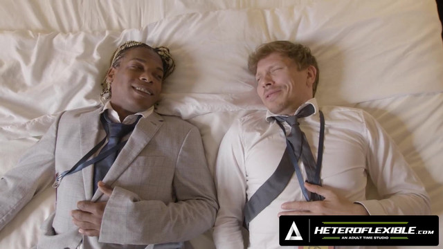 HETEROFLEXIBLE - Colleagues Adrian Hart & Ethan Chase Share More Than Hotel Room During Flight Delay