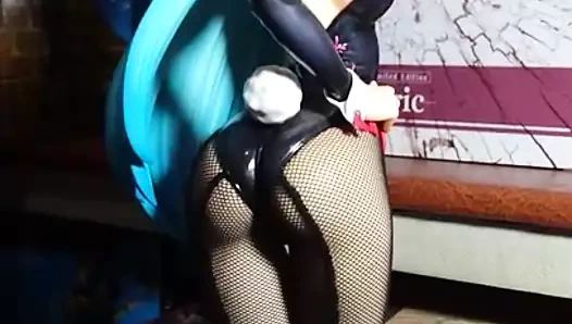 Aqua ver.bunny şekil sıcak poz cumshot